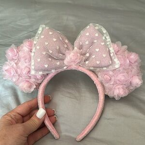 Disney pink floral ears. Purchased at Disney World